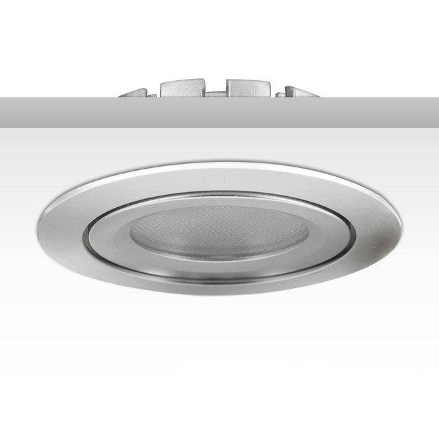 LED Einbaustrahler silber 8W SMD 120° rund warmweiß dimmbar - Beleuchtung