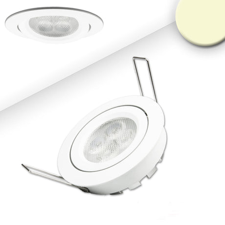 LED Einbaustrahler, weiß, 8W, 72°, rund, warmweiß, dimmbar