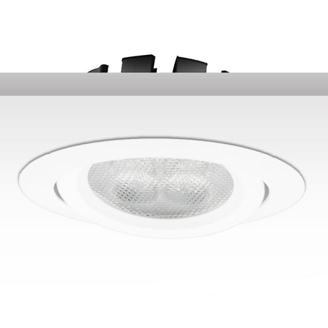 LED Einbaustrahler weiß 8W 72° rund warmweiß dimmbar - Beleuchtung