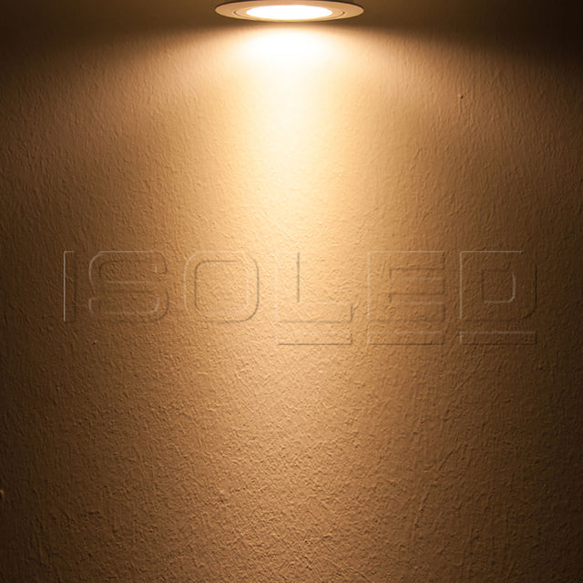 LED Einbaustrahler silber 8W 72° rund warmweiß dimmbar - Beleuchtung