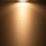 LED Einbaustrahler, silber, 8W, 72°, rund, warmweiß, dimmbar