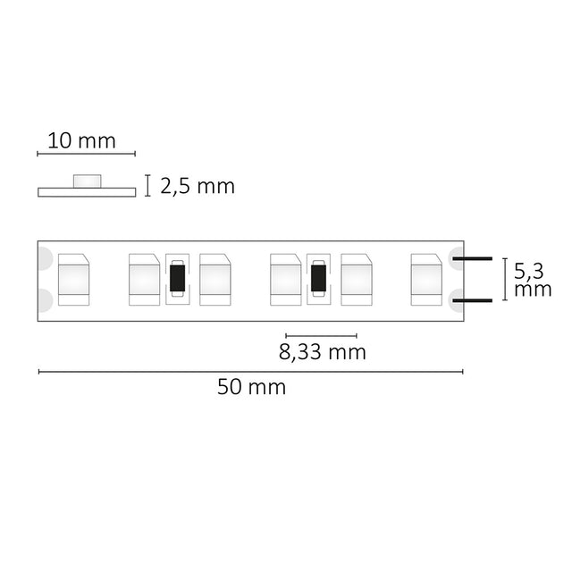 LED SIL840 Flexband 24V DC 9,6W IP20 4000K 5m Rolle 120 LED/m - Beleuchtung