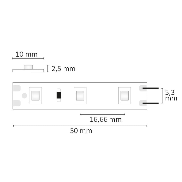 LED SIL840 Flexband 12V DC 4,8W IP20 4000K 5m Rolle 60 LED/m - Beleuchtung