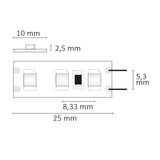 LED SIL825 Flexband 12V DC 9,6W IP20 2500K 5m Rolle 120 LED/m - Beleuchtung