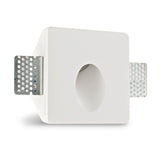 Gips Wand-Einbauleuchte, für G4/MR11 Spots, kleine Bauform
