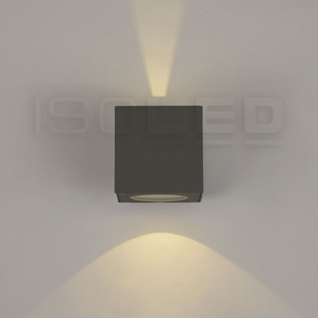 LED Wandleuchte Up&Down 2x3W CREE IP54 anthrazit warmweiß - Beleuchtung