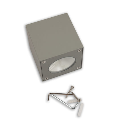 LED Wandleuchte Up&Down 2x3W CREE IP54 silbergrau warmweiß - Beleuchtung