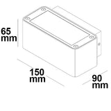 LED Wandleuchte Up&Down 4x3W CREE IP54 anthrazit warmweiß - Beleuchtung