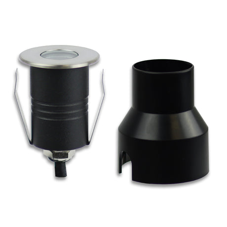 LED Einbaustrahler Edelstahl 2W 60° IP67 12V AC/DC warmweiß - Beleuchtung