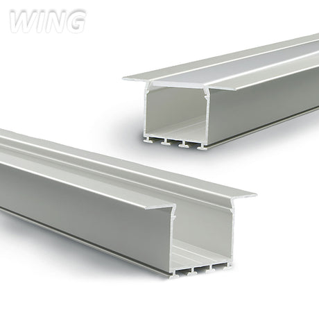LED Einbauprofil WING20 Flansch gerade eloxiert L: 200cm - Beleuchtung