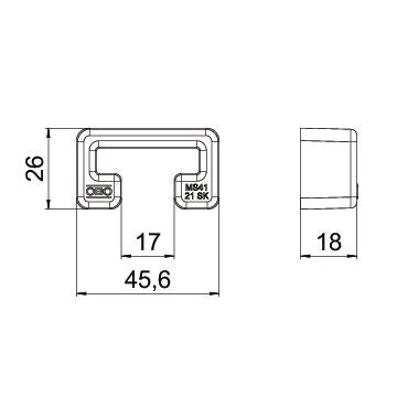 BETTERMANN Endkappe Kst C-Profil or MS4121 SK 26x45,6mm