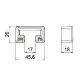 BETTERMANN Endkappe Kst C-Profil or MS4121 SK 26x45,6mm