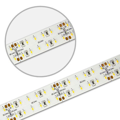 LED CRI940 Flexband 24V DC 30W zweireihig IP20 4000K 5m Rolle 240 LED/m - Beleuchtung
