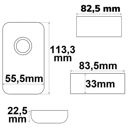 Wireless Touch RGB PWM-Dimmer mit Funk-Fernbedienung Flat 12-24V DC 3x6A - Beleuchtung