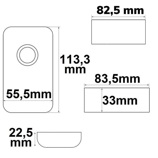 Wireless Touch RGB PWM-Dimmer mit Funk-Fernbedienung Flat 12-24V DC 3x6A - Beleuchtung