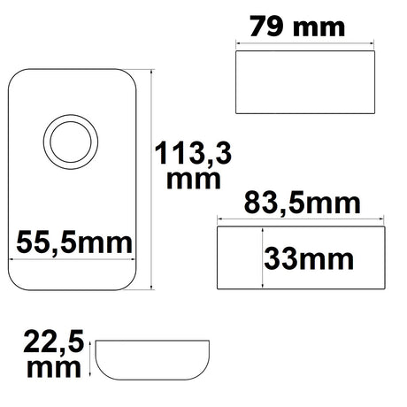 Wireless touch LED PWM-Dimmer 1 Kanal 12-24V DC 9A - Beleuchtung