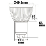 GU10 LED Strahler 6W Glas diffuse 120° neutralweiß - Beleuchtung
