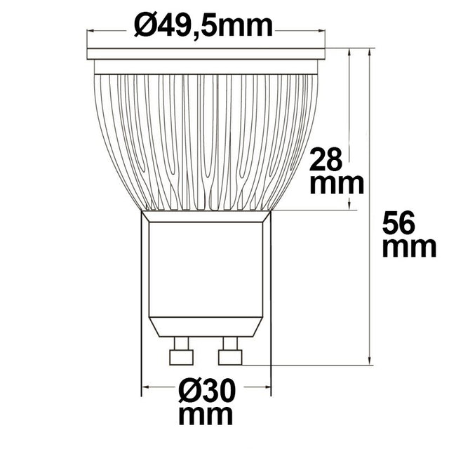 GU10 LED Strahler 6W Glas diffuse 120° neutralweiß - Beleuchtung