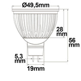 MR16 LED Strahler 6W Glas diffus 120° warmweiß - Beleuchtung