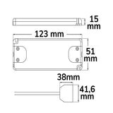 LED Trafo MiniAMP Slim 12V/DC 0-15W inkl. Flachstecker und 4fach Mini AMP-Verteiler - Beleuchtung