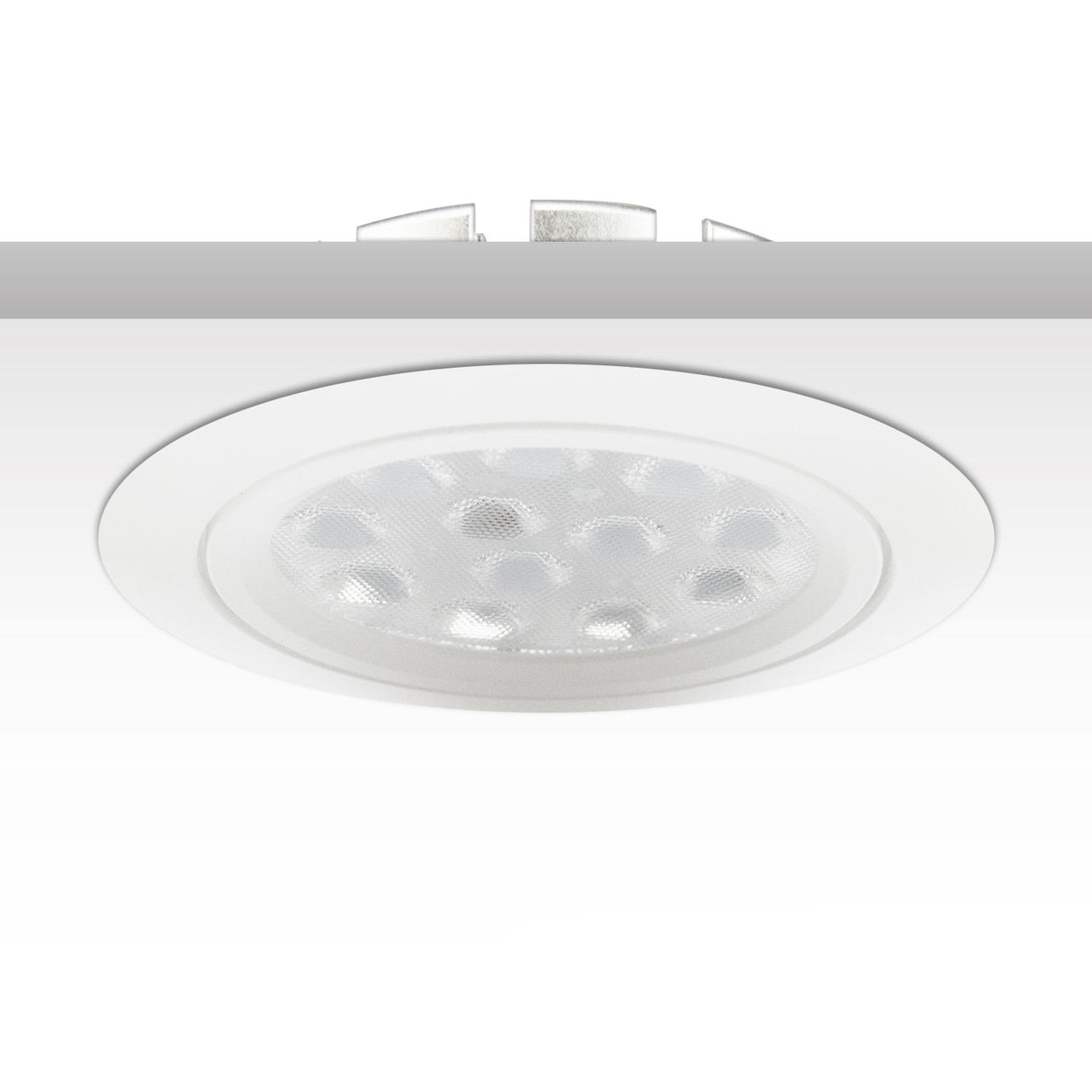 LED Einbaustrahler, weiß, 15W, 72°, rund, warmweiß, dimmbar