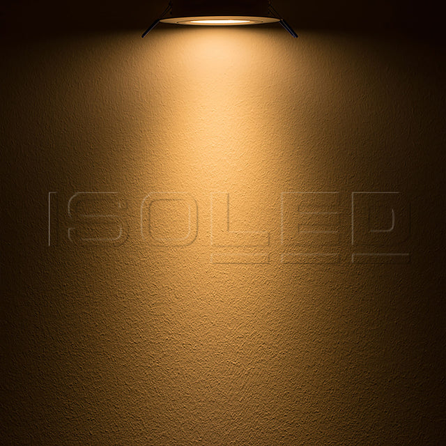 LED Einbaustrahler weiß 15W 72° rund warmweiß dimmbar - Beleuchtung