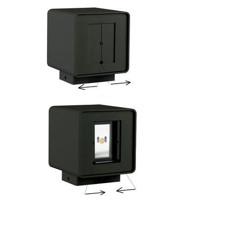LED Wandleuchte Flex Up&Down 2x5W CREE IP54 anthrazit warmweiß - Beleuchtung
