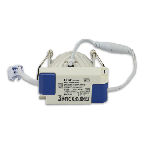 LED Downlight LUNA 8W, indirektes Licht, weiß, neutralweiß