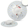 LED Platine mit 4 Magnethaltern, Platinenstärke 3mm, geeignet für Wand- und Deckenleuchten mit Metall oder Blech Montageplatte, inkl. vormontiertem Trafo 330mA, 27-42V mit Radarsensor - Empfindlichkeit/Zeit/Verzögerung über Dip-Schalter einstellbar.