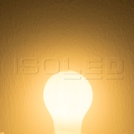 E27 LED Birne, 8W, milky, warmweiß, dimmbar