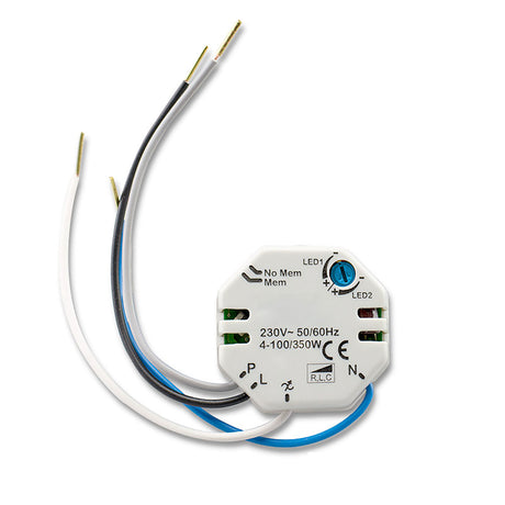 Universal-Push Dimmer für dimmbare 230V Leuchtmittel/Trafos 300VA - Beleuchtung