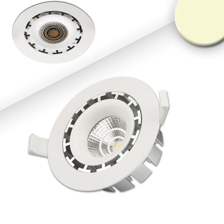 LED Einbaustrahler COB weiß 15W 45° rund warmweiß dimmbar - Beleuchtung