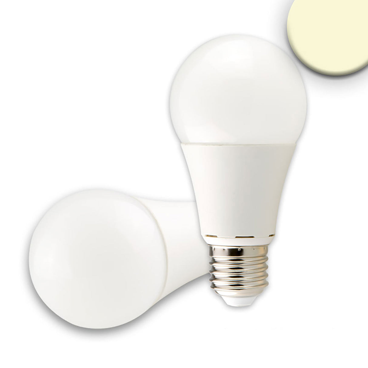 E27 LED 9W G60, 270°, weiß, warmweiß