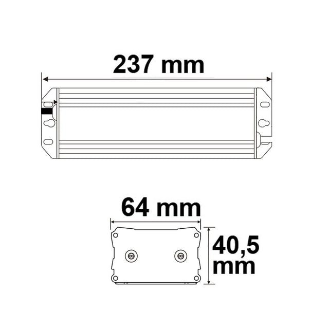 LED Trafo 24V/DC 15-60W dimmbar (Spannungssenke) IP65 - Beleuchtung