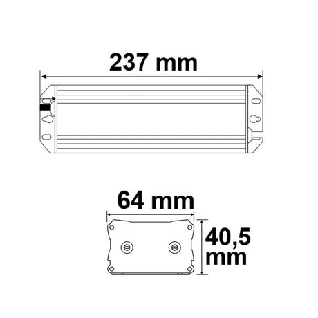 LED Trafo 24V/DC 20-100W dimmbar (Spannungssenke) IP65 - Beleuchtung