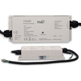 Frequenz 434MHz/868MHz, 1 Zone Single-Color / RGB+W / weissdynamischer Outdoor-Sequenzer, kann von bis zu 5 verschiedenen Sys-One Controllern angesprochen werden.  Programmierung bleibt auch nach Abschalten der Stromzufuhr erhalten. Installation und Anschluss ausschließlich Spannungsfrei durchführen!