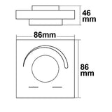Sys-One weißdynamische 1 Zone Einbau-Drehknopf-Fernbedienung mit Batterie - Beleuchtung