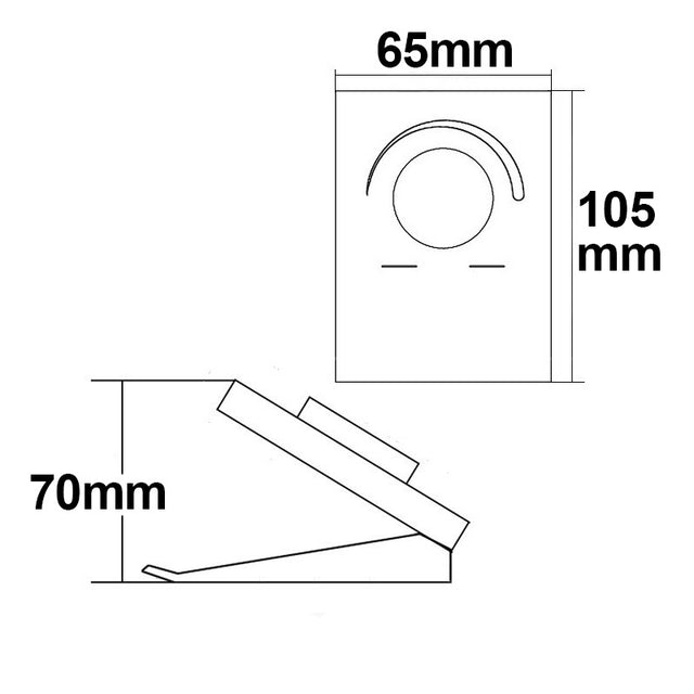 Sys-One weißdynamische 1 Zone Tisch-Drehknopf-Fernbedienung mit Batterie - Beleuchtung