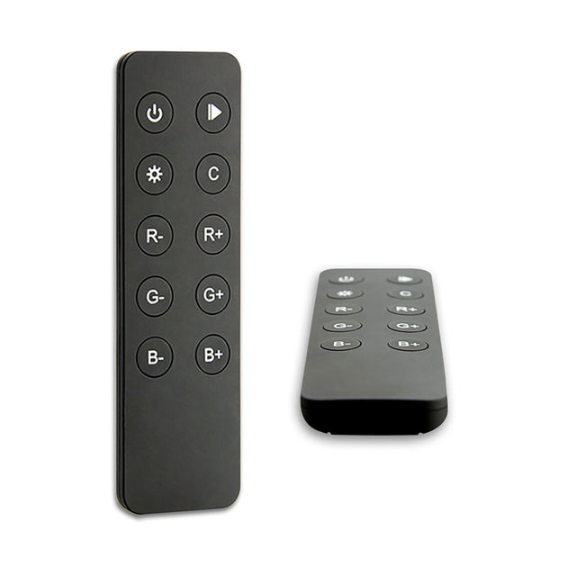 1 Zone RGB, jeder Kanal (R+G+B) kann individuell geregelt werden, kann auf beliebig viele Sys-One Sequenzer in einem gemeinsamen Funkempfangsbereich (max. 30 Meter) eingelernt werden. Betrieb mit Knopfzelle (enthalten).