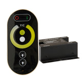 Controller: PWM Ausgang max. 18A (432W bei 24V - 216W bei 12V), 433MHz, Fernbedienung: EIN/AUS Funktion, 2 Farben-Spektrum über Touch wählbar, Dimmfunktion, Farbwechsler Geschwindigkeit einstellbar, exkl. Batterien 3xAAA. Reichweite der FB bis zu 20m, FB: 113,5x55,5x22,5mm, letzte Einstellung bleibt auch bei Trennung vom Netz erhalten