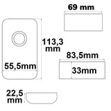 Wireless Touch weißdynamischer PWM-Dimmer mit Funk-Fernbedienung 12-24V DC 2x6A - Beleuchtung