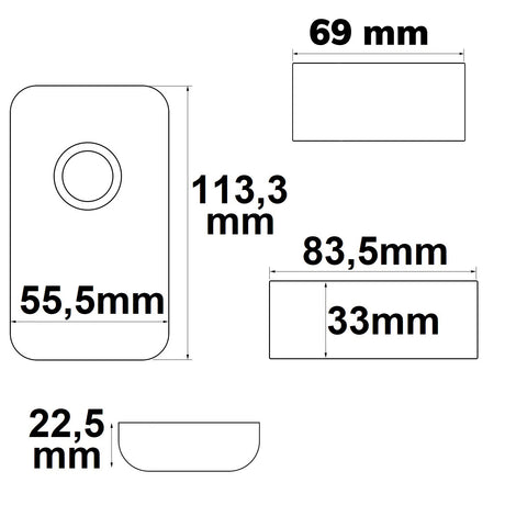 Wireless Touch weißdynamischer PWM-Dimmer mit Funk-Fernbedienung 12-24V DC 2x6A - Beleuchtung