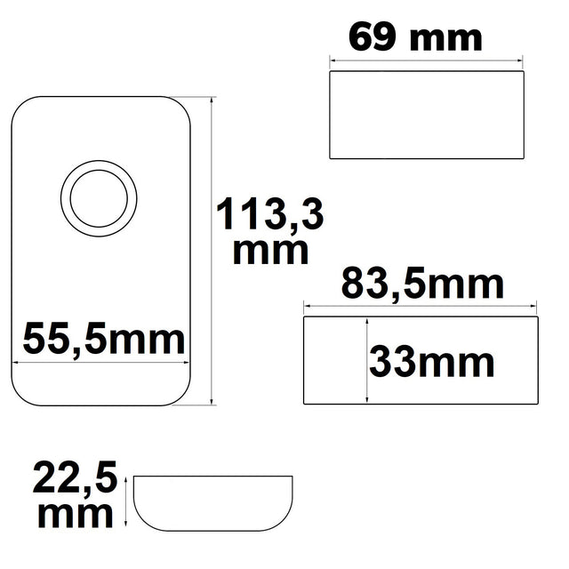 Wireless Touch weißdynamischer PWM-Dimmer mit Funk-Fernbedienung 12-24V DC 2x6A - Beleuchtung