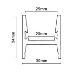 LED Lichtleiste Outdoor 46,5 cm IP67 24V weißdynamisch - Beleuchtung