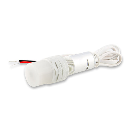 Der Sensor ändert seinen internen Widerstand in Abhängigkeit der Helligkeit und ermöglicht somit eine Tageslichtabhängige Steuerung/Dimmung durch parallele Einschleifung in aktive 1-10V Steuersignalkabel, Kabellänge 80 cm, Sensorwinkel: 90°, Reaktionszeit ca. 2 Sekunden