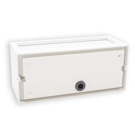 Wandleuchte BOX-II 1xE27, IP54, weiß, exkl. Leuchtmittel