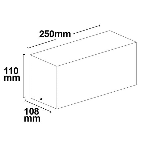 Wandleuchte BOX-II 1xE27 IP54 anthrazit exkl. Leuchtmittel - Beleuchtung