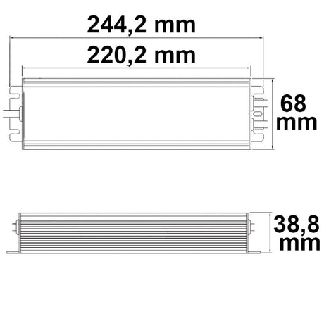 LED Trafo MW HLG240H-24B 24V/DC 0-240W 1-10V (100-240W) dimmbar IP67 SELV - Beleuchtung