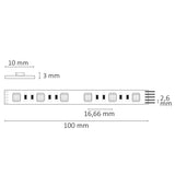 LED SIL RGB + KW Flexband 24V DC 19W IP20 4in1 Chip 5m Rolle 60 LED/m - Beleuchtung