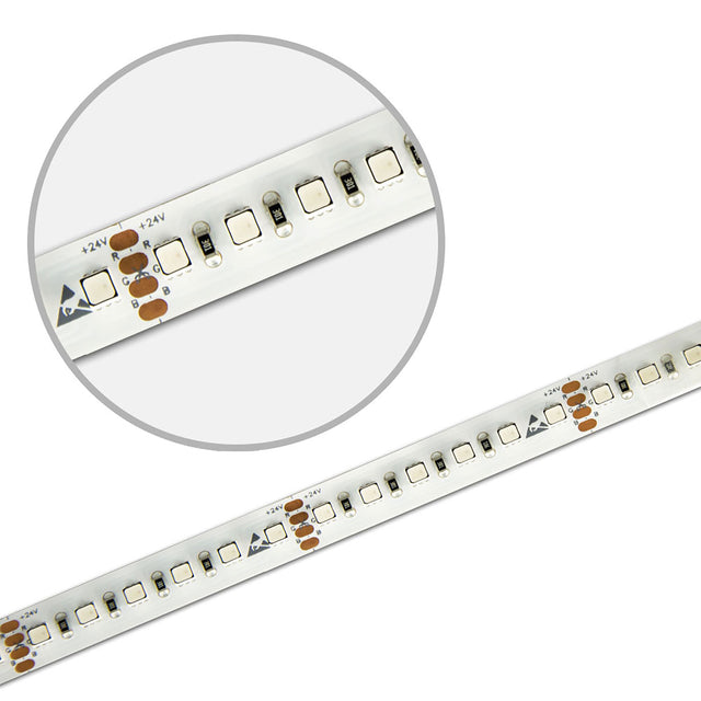 LED HEQ HighPower RGB Flexband 24V DC 28,8W IP20 5m Rolle 120 LED/m - Beleuchtung